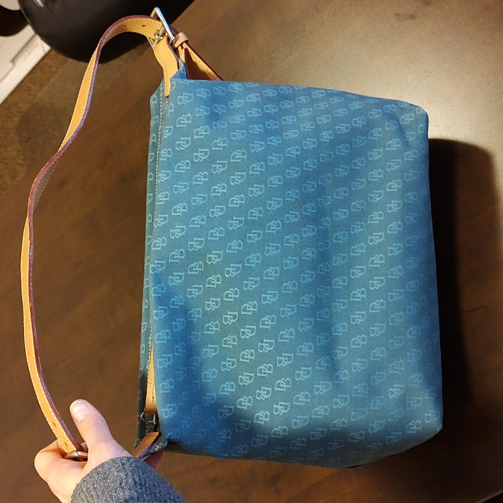PC:Dooney & Bourke REAL Denim Monogram Tote EUC++